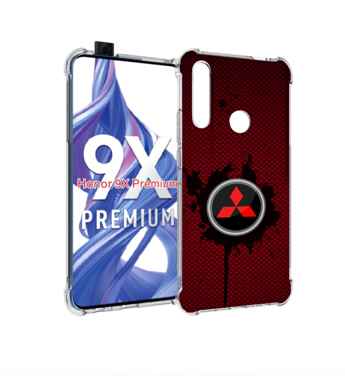 

Чехол бампер MyPads мицубиси mitsubishi 2 для Honor 9X (STK-LX1), Прозрачный, Tocco