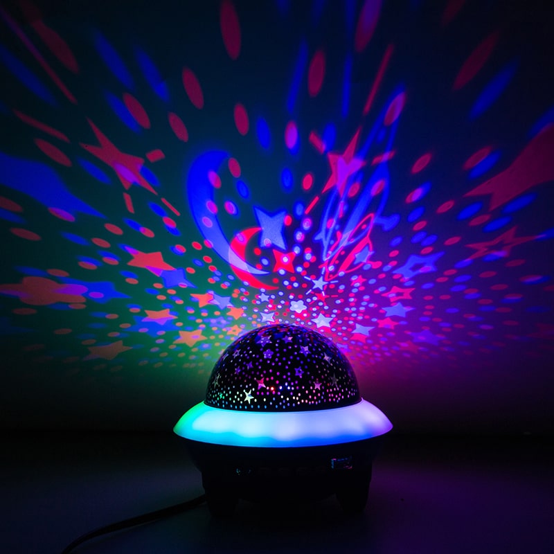 

Светодиодный светильник проектор беспроводной диско-шар Bluetooth Baziator
