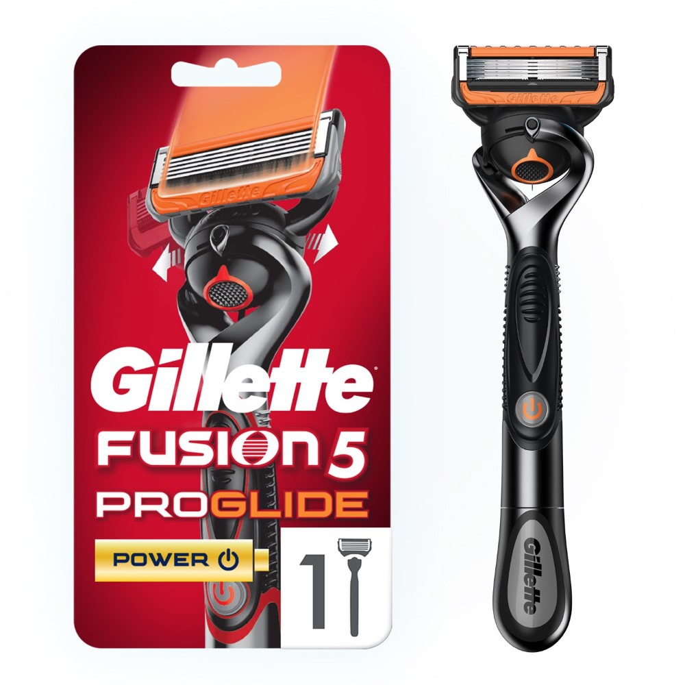 Станок для бритья GIllette Fusion5 Proglide Power, 1 сменная кассета, с элементом питания vox станок для бритья limited 3 лезвия с 1 сменной кассетой 1 0