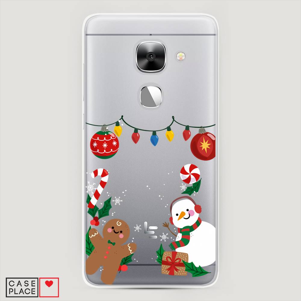 

Чехол на LeEco Le Max 2 "Новогоднее настроение", Коричневый;красный;зеленый, 140250-5