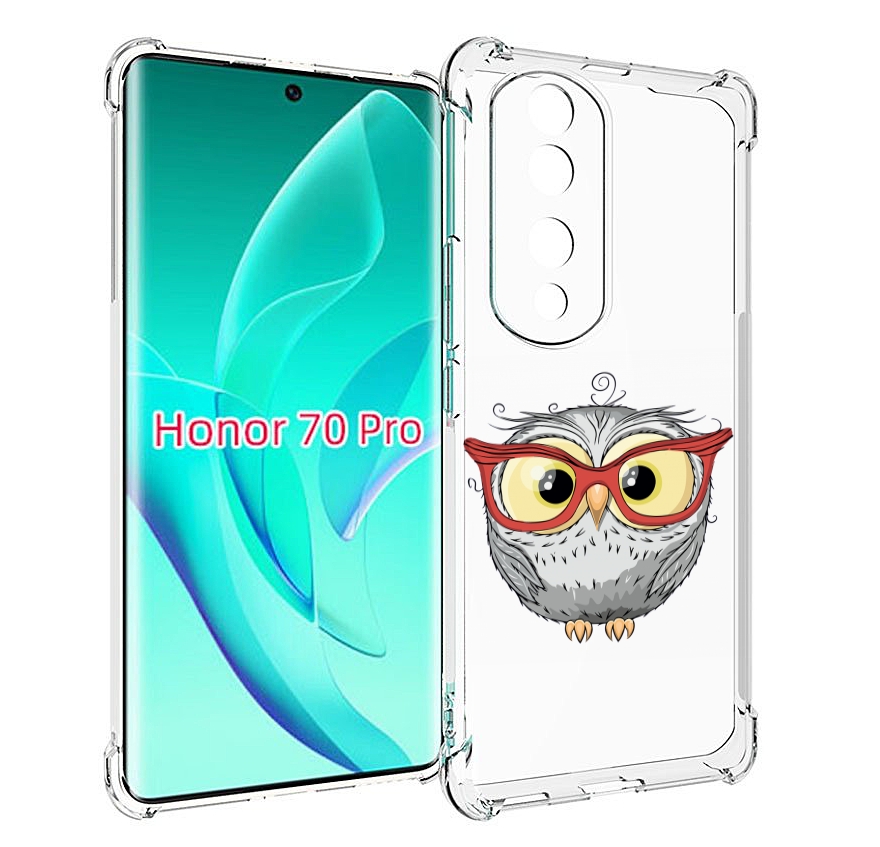 

Чехол MyPads сова-в-красных-очках для Honor 70 Pro / 70 Pro Plus, Прозрачный, Tocco