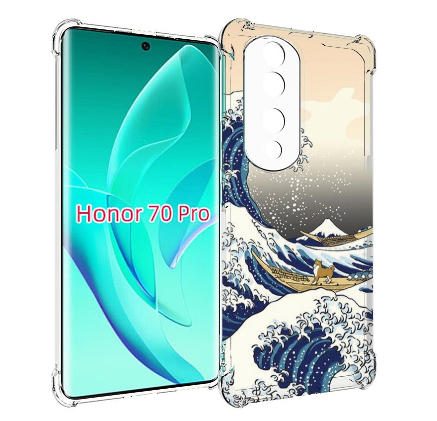 

Чехол MyPads собаки-на-плоту для Honor 70 Pro / 70 Pro Plus, Прозрачный, Tocco