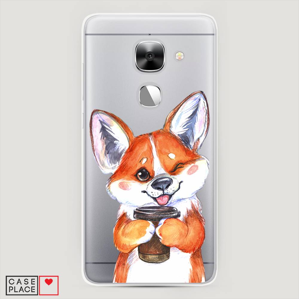 

Чехол на LeEco Le Max 2 Корги с кофе, Оранжевый;белый, 140250-4