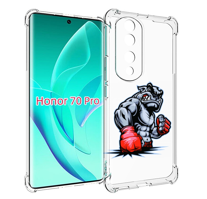 

Чехол MyPads собака-боксер для Honor 70 Pro / 70 Pro Plus, Прозрачный, Tocco