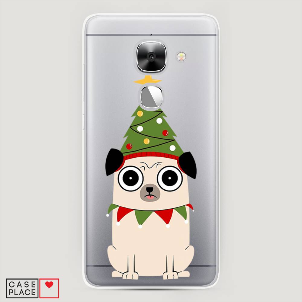 

Чехол на LeEco Le Max 2 "Собачка с ёлочкой", Бежевый;красный;зеленый, 140250-1