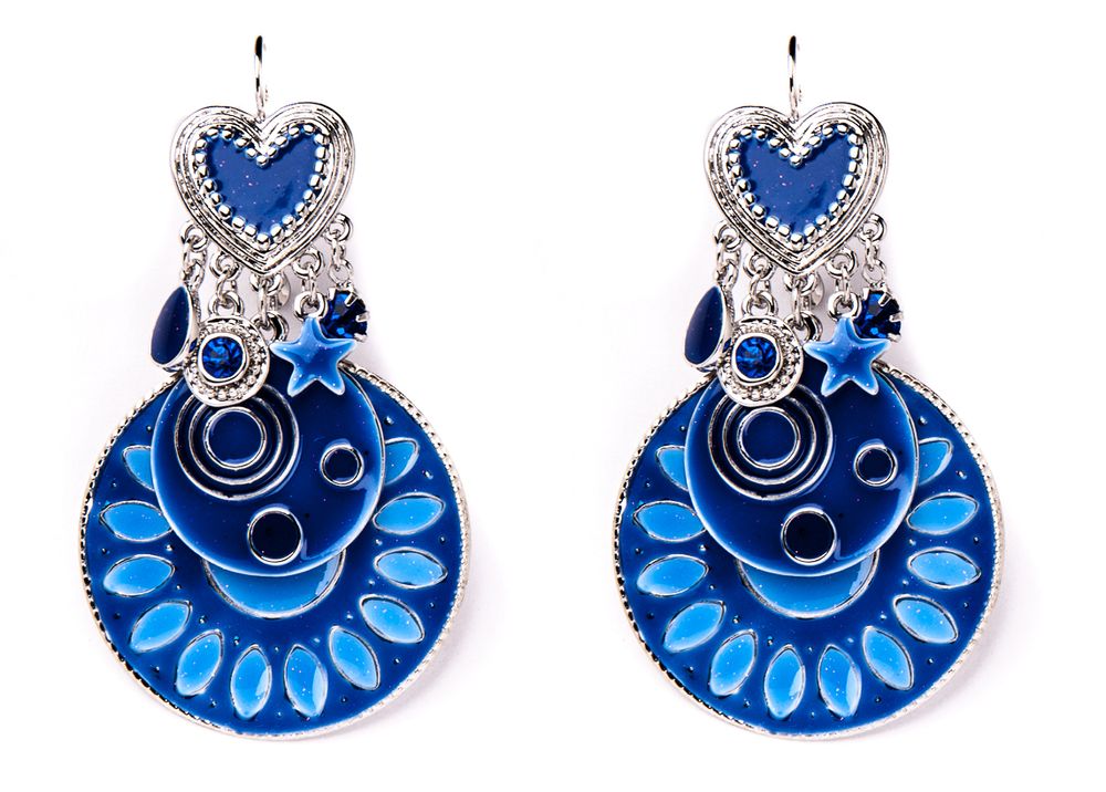 

Серьги из бижутерного сплава с swarovski Moon Paris C&C-BO09493, C&C-BO09493