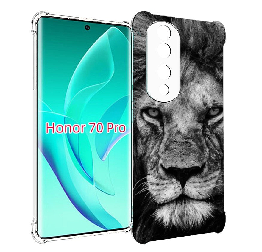 

Чехол MyPads смуглый лев мужской для Honor 70 Pro / 70 Pro Plus, Прозрачный, Tocco