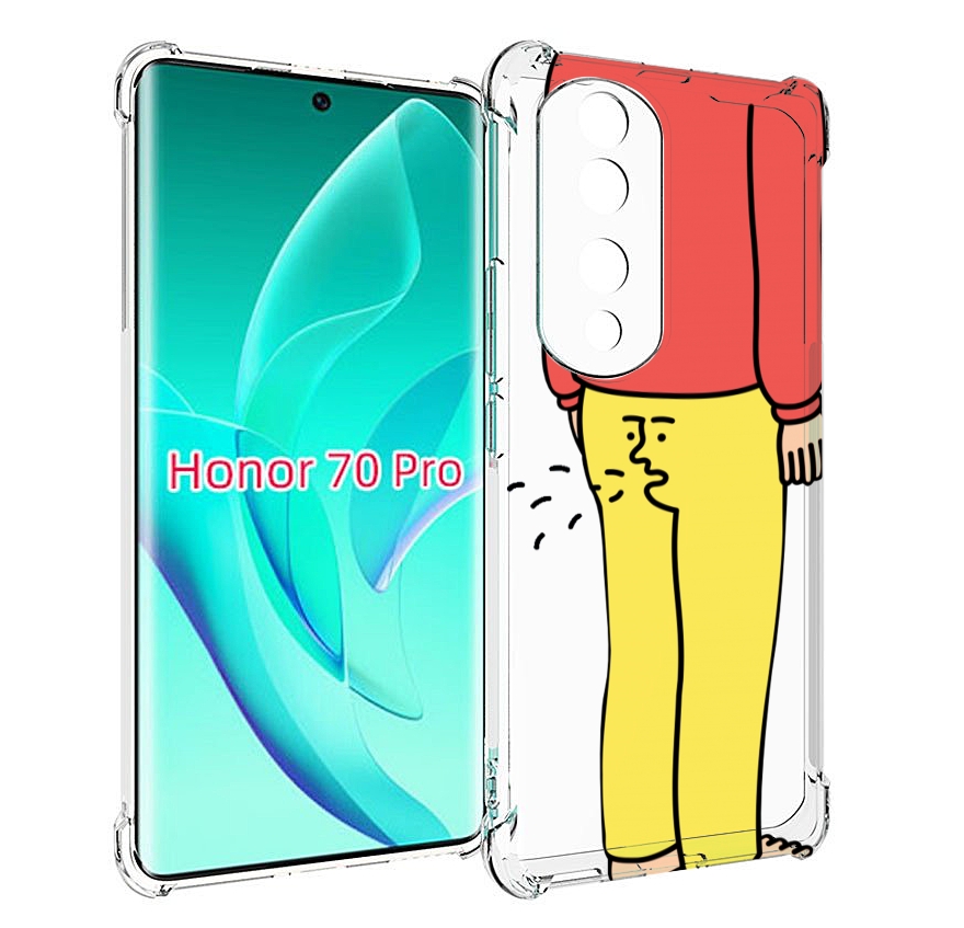 

Чехол MyPads смешной-мужчина для Honor 70 Pro / 70 Pro Plus, Прозрачный, Tocco