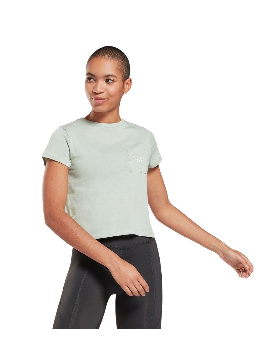 

Футболка женская Reebok HA5740 зеленая L, HA5740