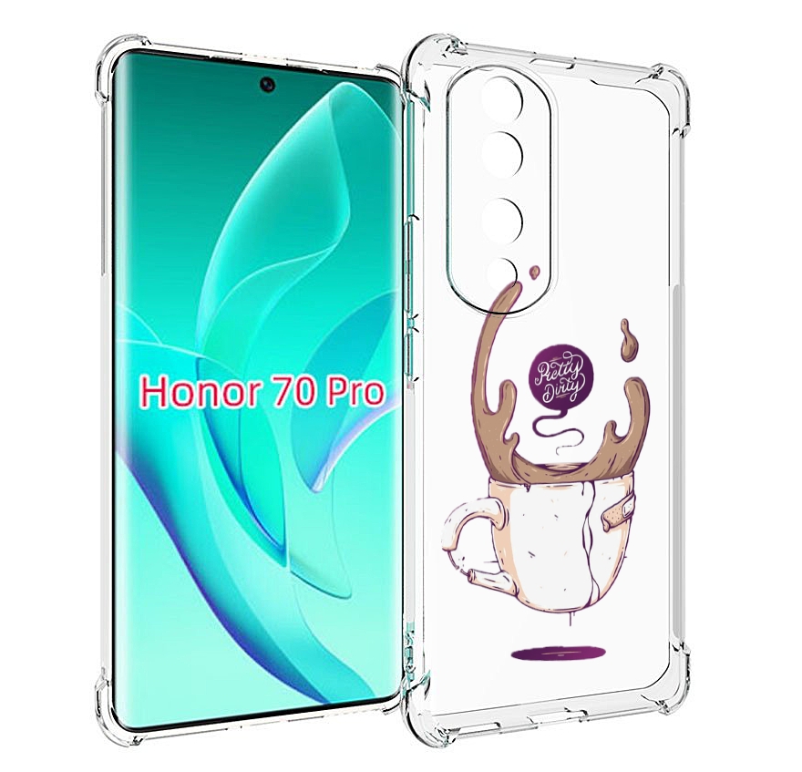 

Чехол MyPads сломанный стаканчик для Honor 70 Pro / 70 Pro Plus, Прозрачный, Tocco