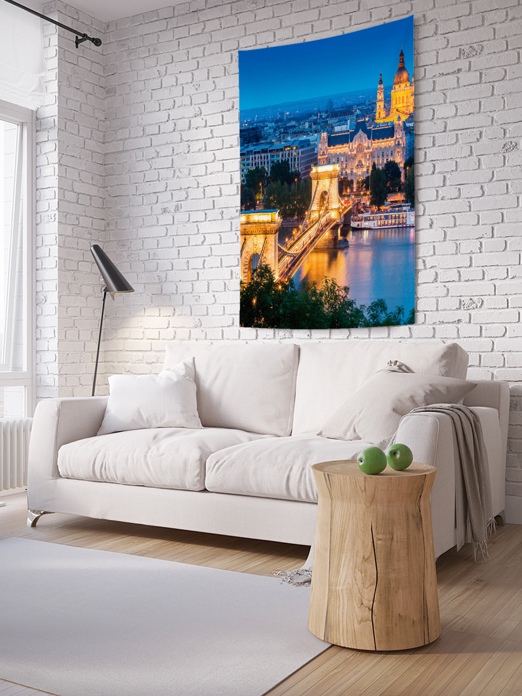 

Вертикальное фотопанно на стену JoyArty Жизнь за мостом 100x150 см, Жизнь за мостом