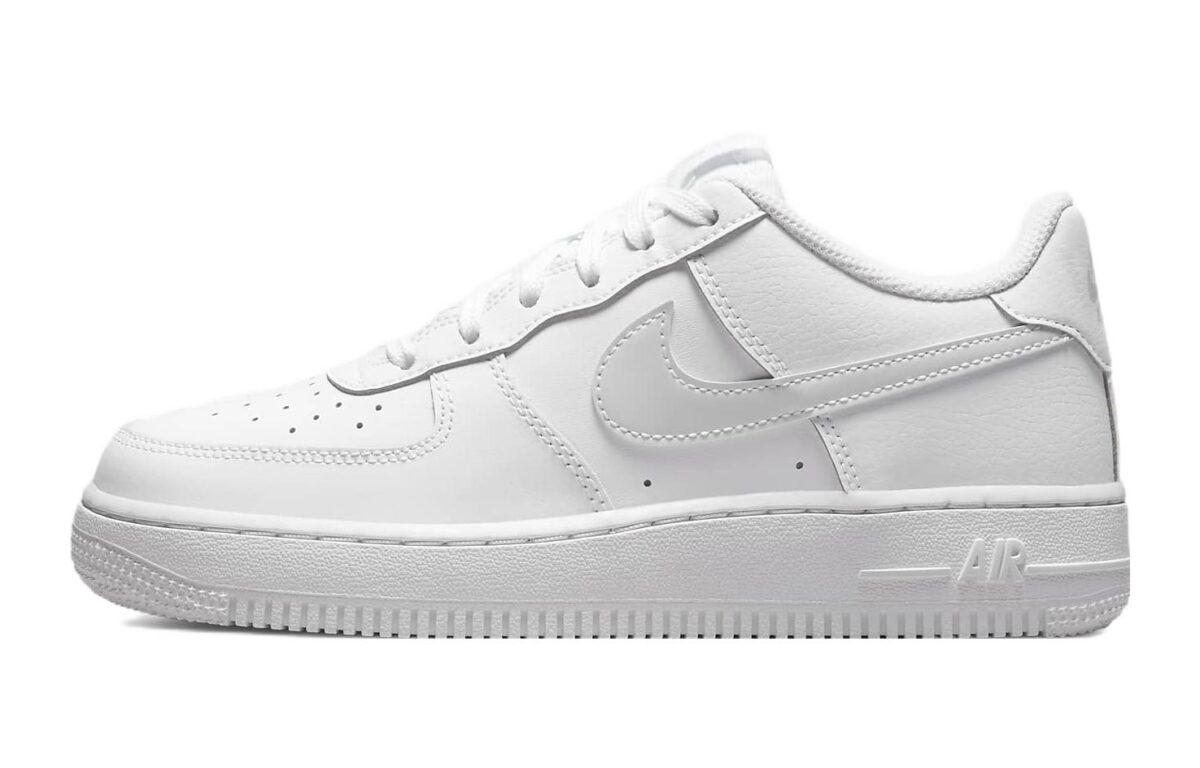

Кеды унисекс Nike Air Force 1 Low GS белые 39 EU, Белый, Air Force 1 Low GS