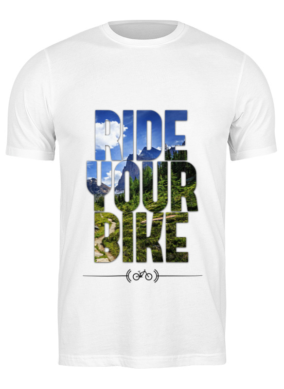 

Футболка мужская Printio Ride your bike (горы) 1469451 белая 3XL, Белый, Ride your bike (горы) 1469451