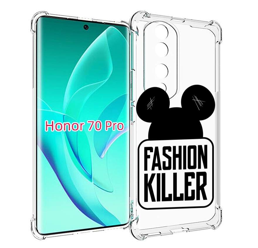 

Чехол MyPads силуэт-микки-мауса для Honor 70 Pro / 70 Pro Plus, Прозрачный, Tocco