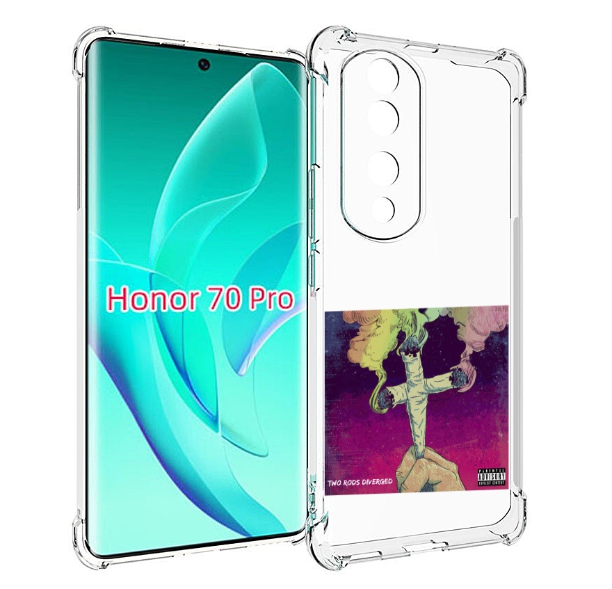 

Чехол MyPads сигаретный крест для Honor 70 Pro / 70 Pro Plus, Прозрачный, Tocco