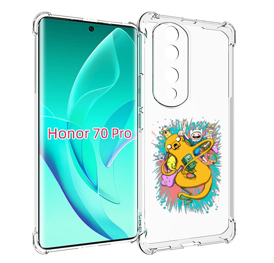 

Чехол MyPads время приключений рисунок для Honor 70 Pro / 70 Pro Plus, Прозрачный, Tocco