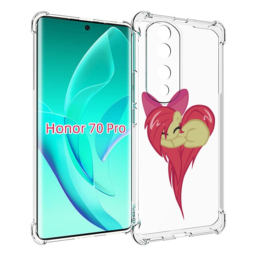 

Чехол MyPads сердце-из-пони для Honor 70 Pro / 70 Pro Plus, Прозрачный, Tocco