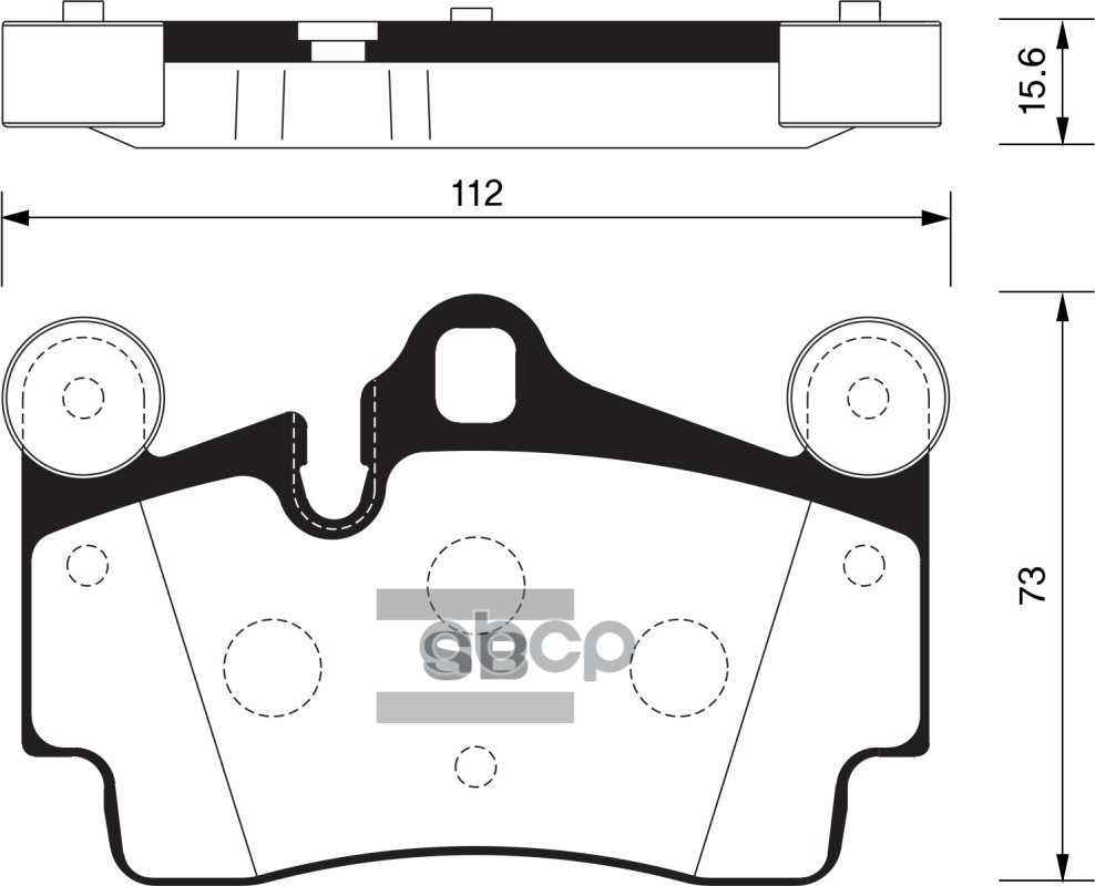 

Колодки Торм. Зад. Audiq7, Vw Touareg 06> Sangsin brake арт. SP2198