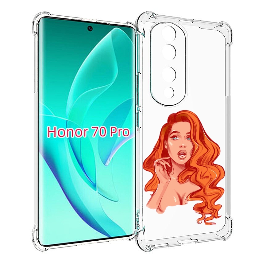 

Чехол MyPads рыжая-девушка-модельной-внешности женский для Honor 70 Pro / 70 Pro Plus, Прозрачный, Tocco