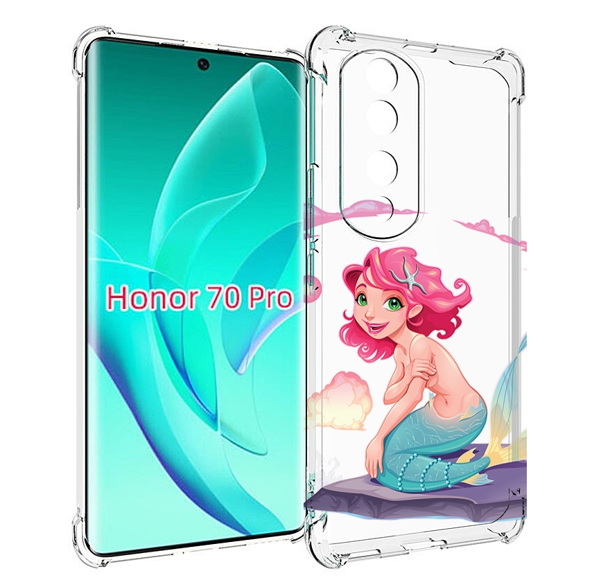 

Чехол MyPads русалочка для Honor 70 Pro / 70 Pro Plus, Прозрачный, Tocco