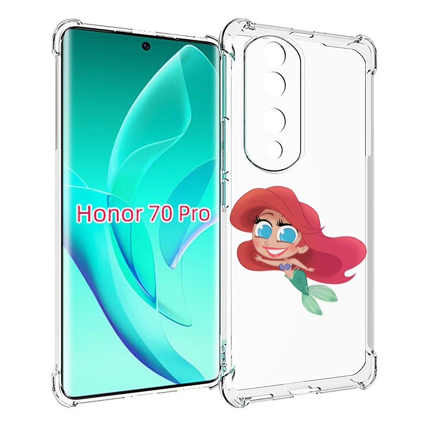 

Чехол MyPads русалка-мулатка для Honor 70 Pro / 70 Pro Plus, Прозрачный, Tocco