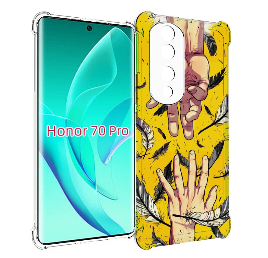 

Чехол MyPads рука-в-руку для Honor 70 Pro / 70 Pro Plus, Прозрачный, Tocco