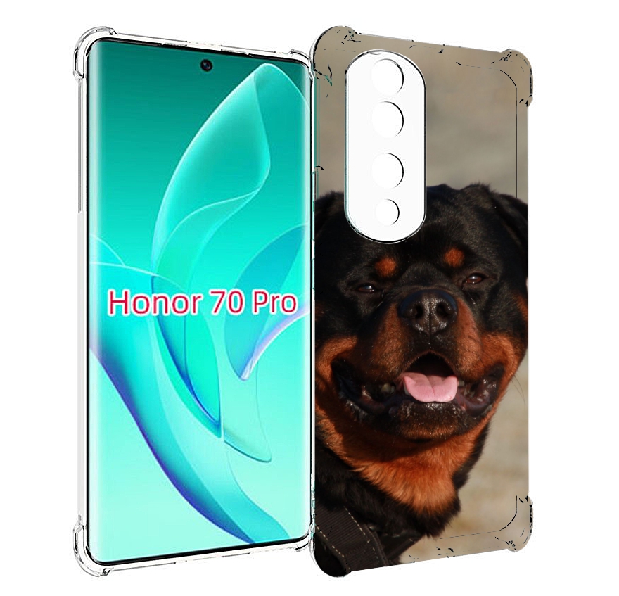 

Чехол MyPads ротвеллер 2 для Honor 70 Pro / 70 Pro Plus, Прозрачный, Tocco