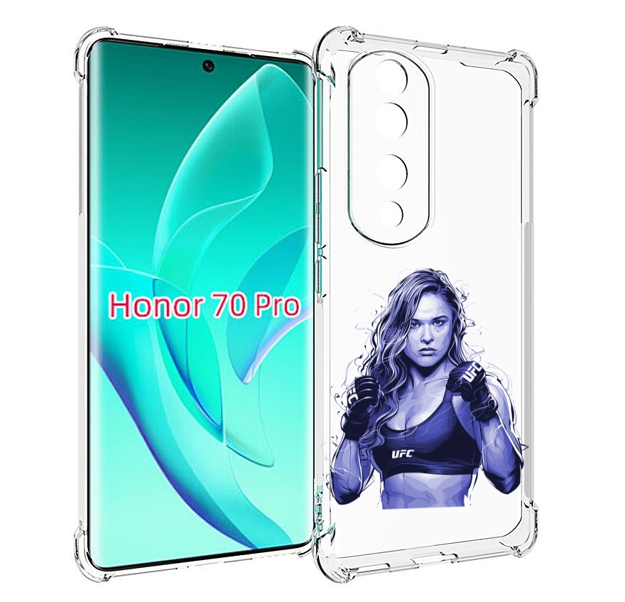 

Чехол MyPads ронда-роузи-юфс для Honor 70 Pro / 70 Pro Plus, Прозрачный, Tocco