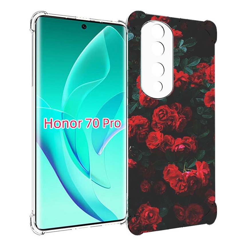 

Чехол MyPads розы-в-листьях для Honor 70 Pro / 70 Pro Plus, Прозрачный, Tocco