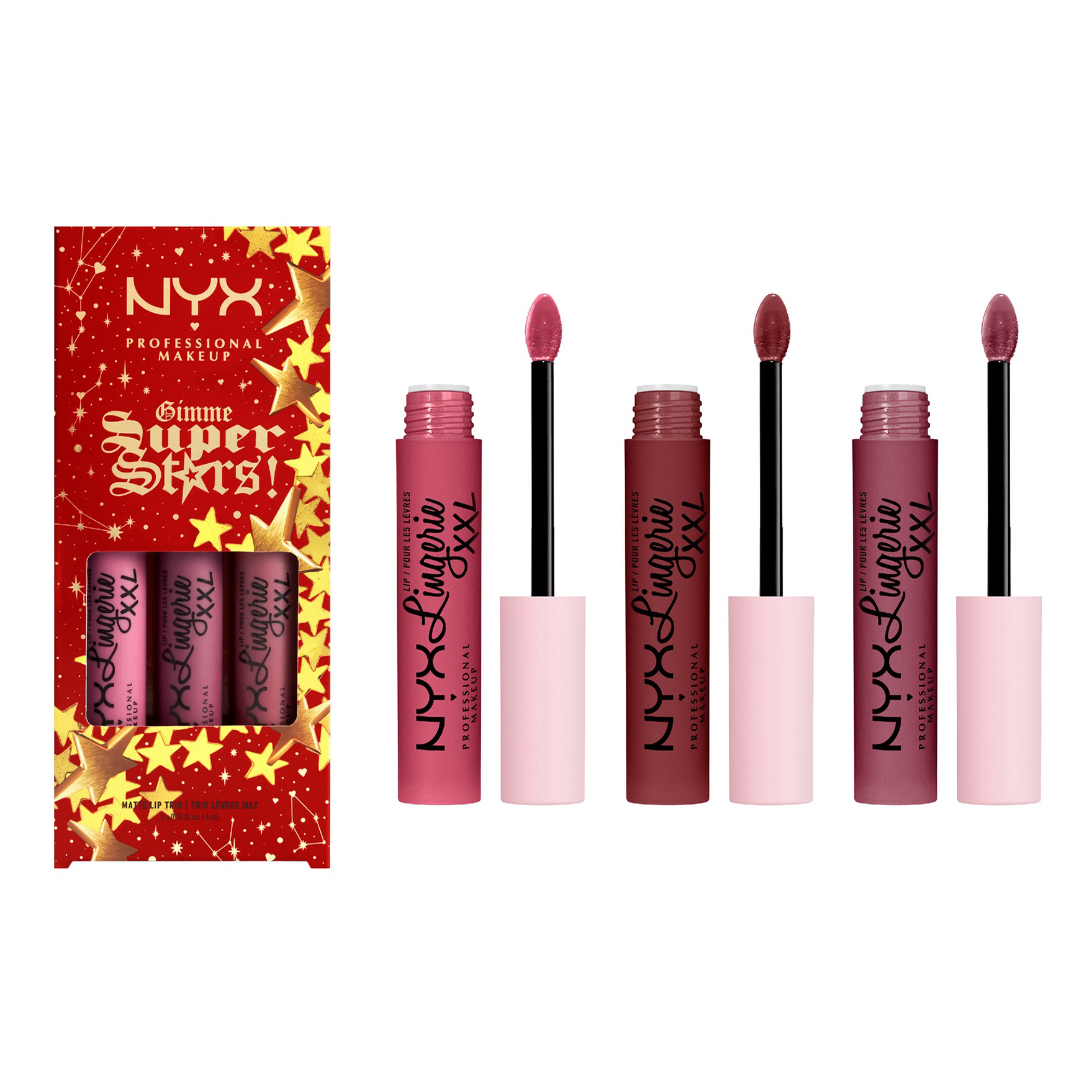 

Набор косметики NYX Professional MakeUp Gimme Lip Lingerie XXL Trio Cool Berries