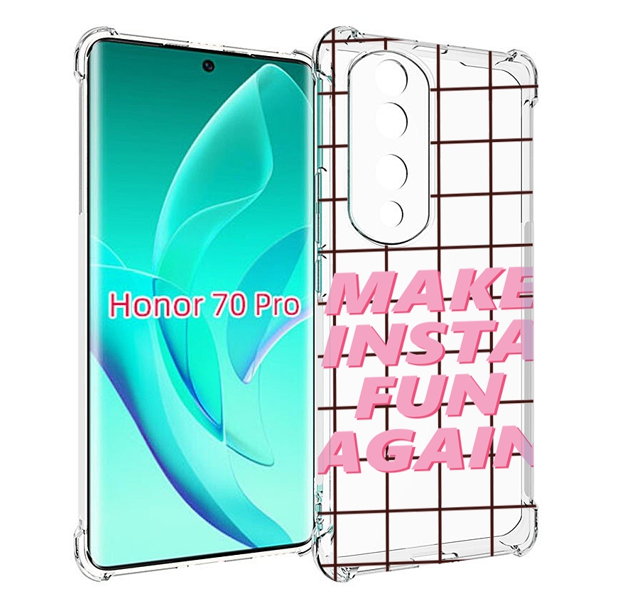 

Чехол MyPads розовая-надпись-про для Honor 70 Pro / 70 Pro Plus, Прозрачный, Tocco