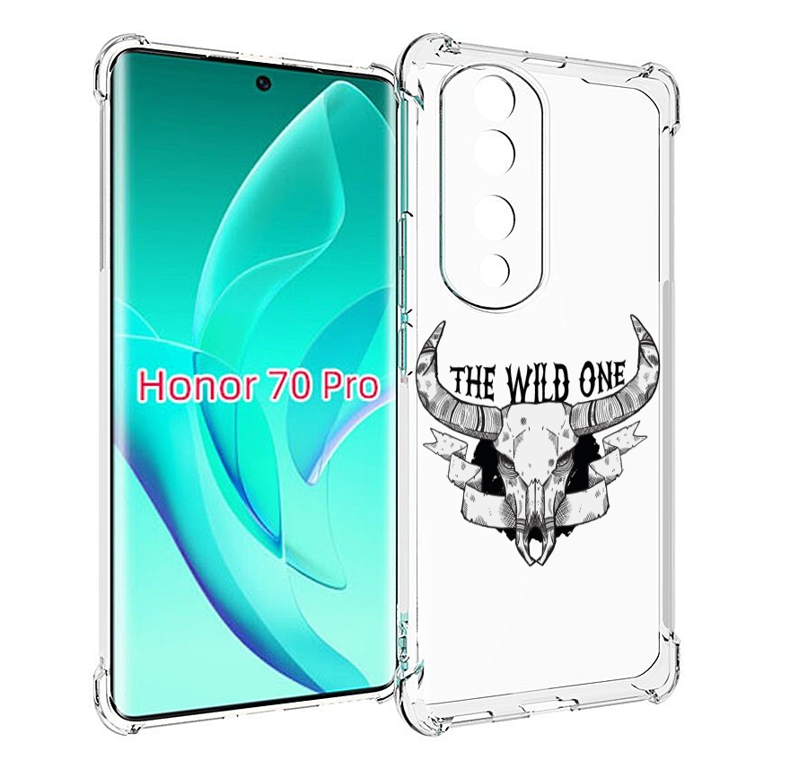 

Чехол MyPads рогатый-череп-оленя для Honor 70 Pro / 70 Pro Plus, Прозрачный, Tocco