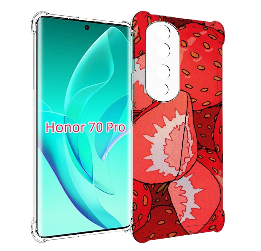 

Чехол MyPads рисованная-клубника для Honor 70 Pro / 70 Pro Plus, Прозрачный, Tocco