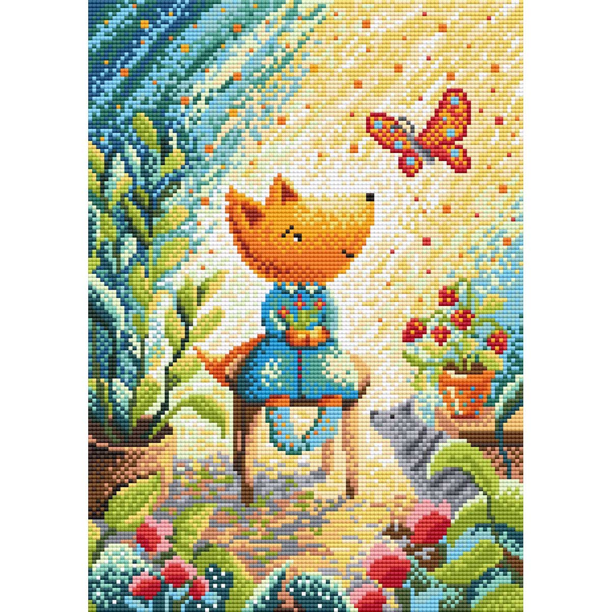 Алмазная мозаика М.П.СТУДИЯ 'Лисичкин сад' Brilliart (МС-123), 27*38 см