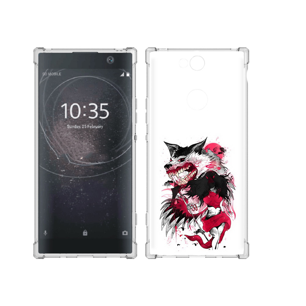

Чехол MyPads Tocco для Sony Xperia XA2 Plus красная шапочка, Прозрачный, Tocco