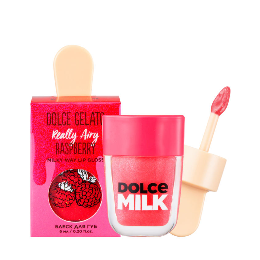 Блеск для губ DOLCE MILK Really Airy Raspberry блеск для губ dolce milk mint hint