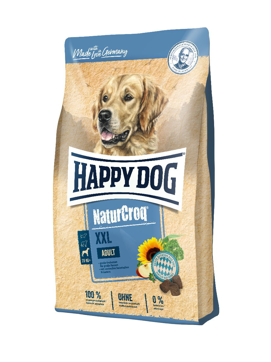 фото Сухой корм для собак happy dog naturecroq xxl adult, гигантских пород, птица, 15кг