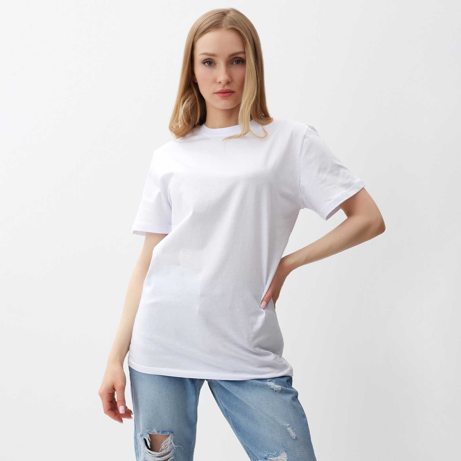 

Футболка женская NoBrand ATA collection белая 46 RU, Белый, ATA collection