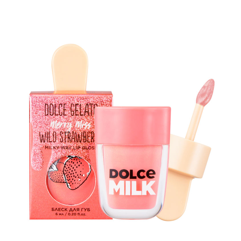 Блеск для губ DOLCE MILK Merry Miss Wild Strawberry блеск для губ dolce milk mint hint