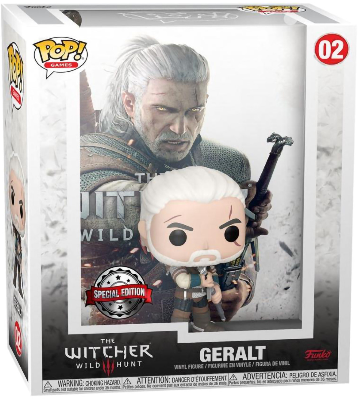 

Фигурка Funko POP! Game Cover Witcher 3 Geralt (Exc) 56451