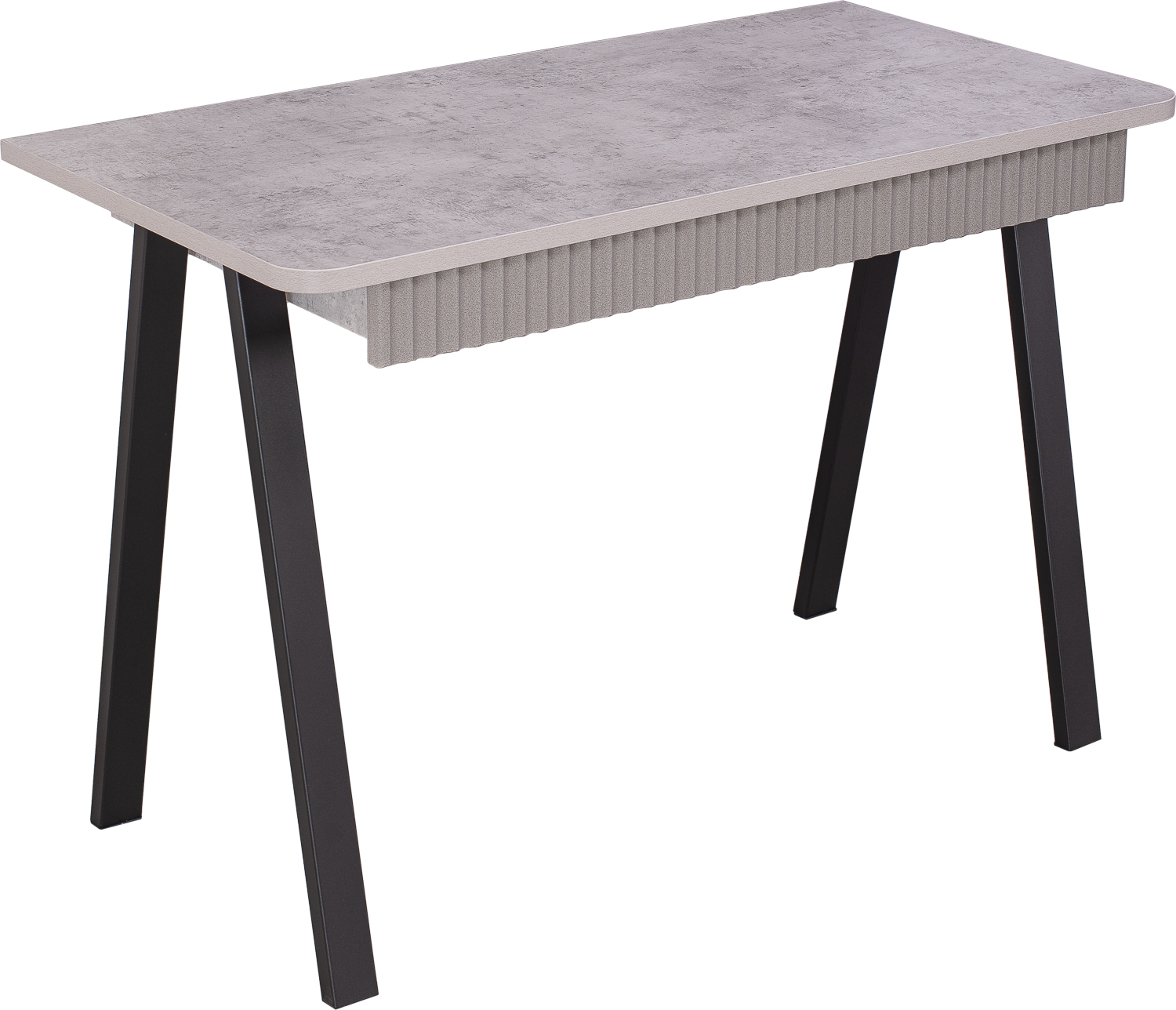 Стол письменный Домотека Мартин СБ 71 ЧР, серый, черный 110х57х75