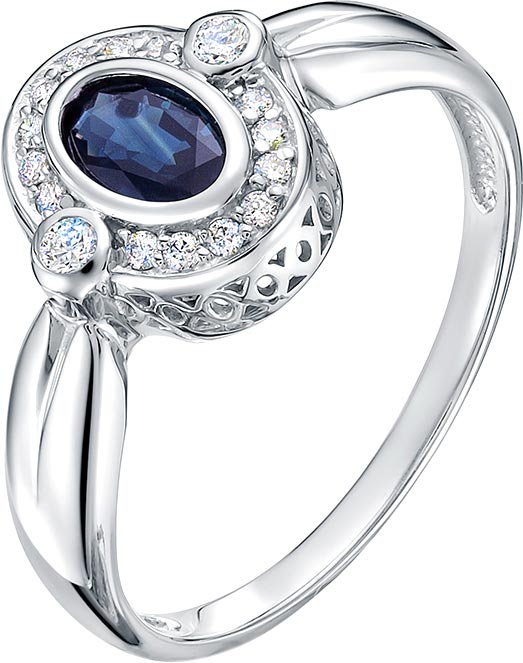 Кольцо из белого золота с бриллиантом р. 17 Vesna jewelry 11160-251-03-00