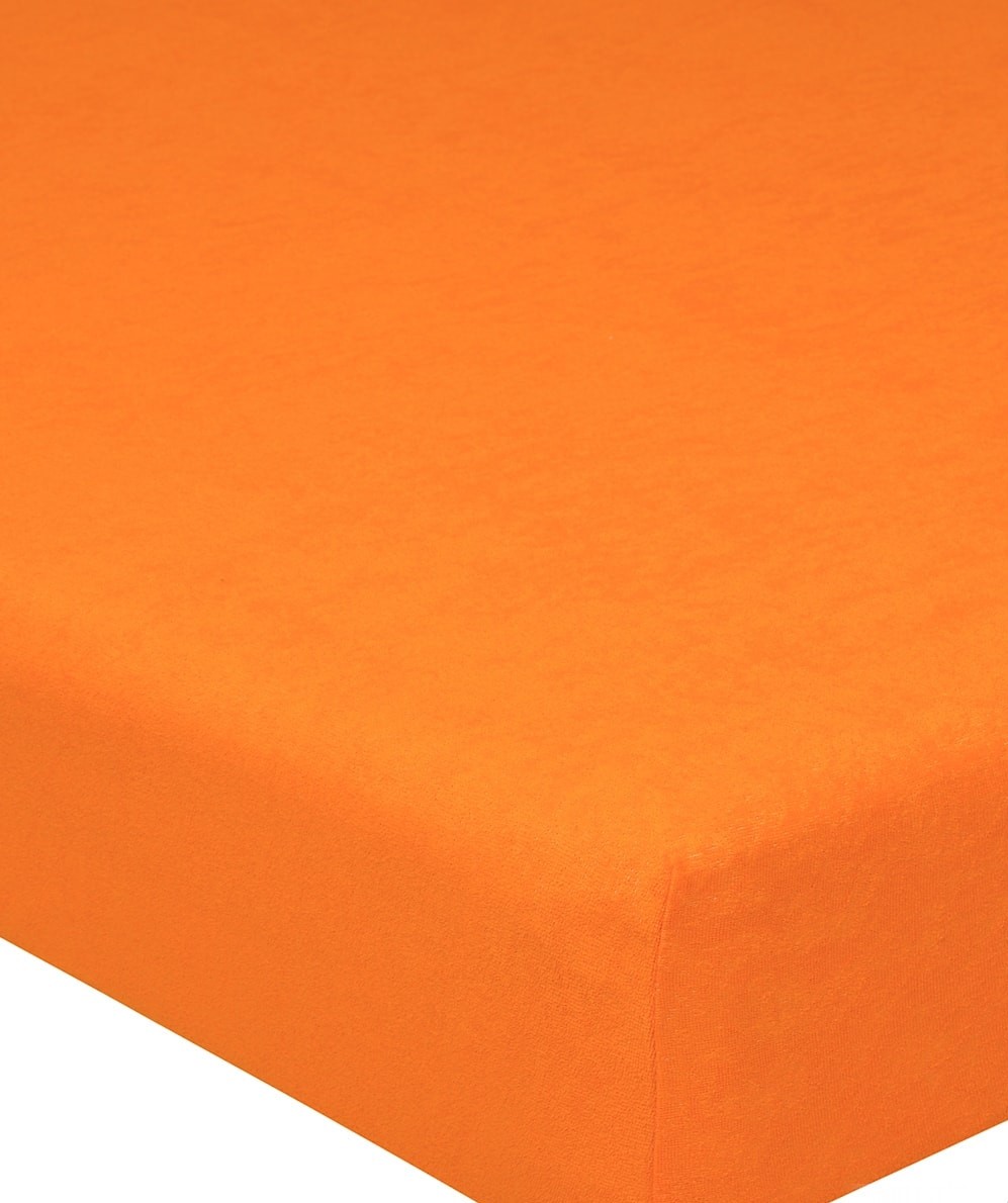 фото Простыня на резинке махровая "арт дизайн" апельсин 120х200 артпостель