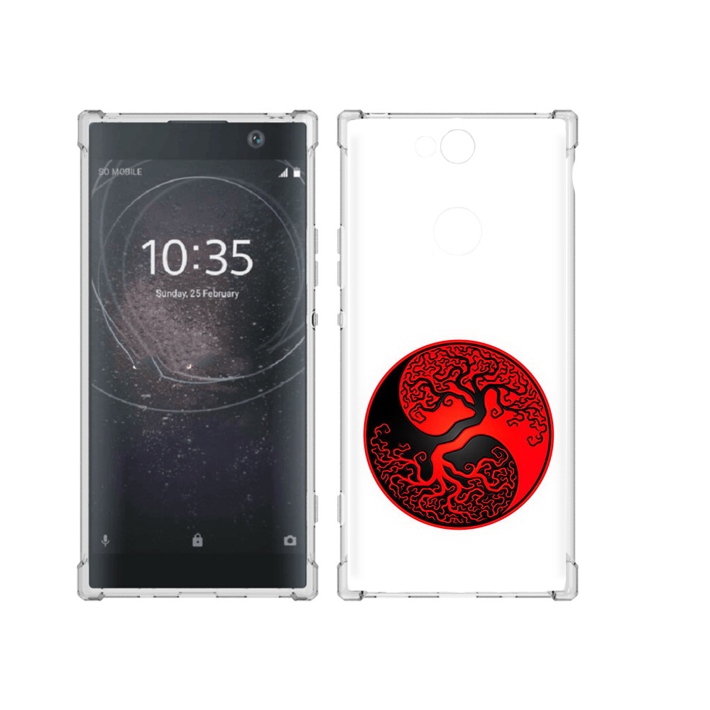 

Чехол MyPads Tocco для Sony Xperia XA2 Plus инь янь дерево, Прозрачный, Tocco