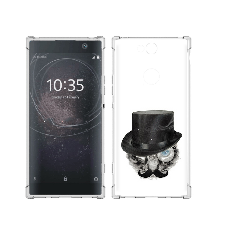 

Чехол MyPads Tocco для Sony Xperia XA2 Plus интелегентный кот, Прозрачный, Tocco