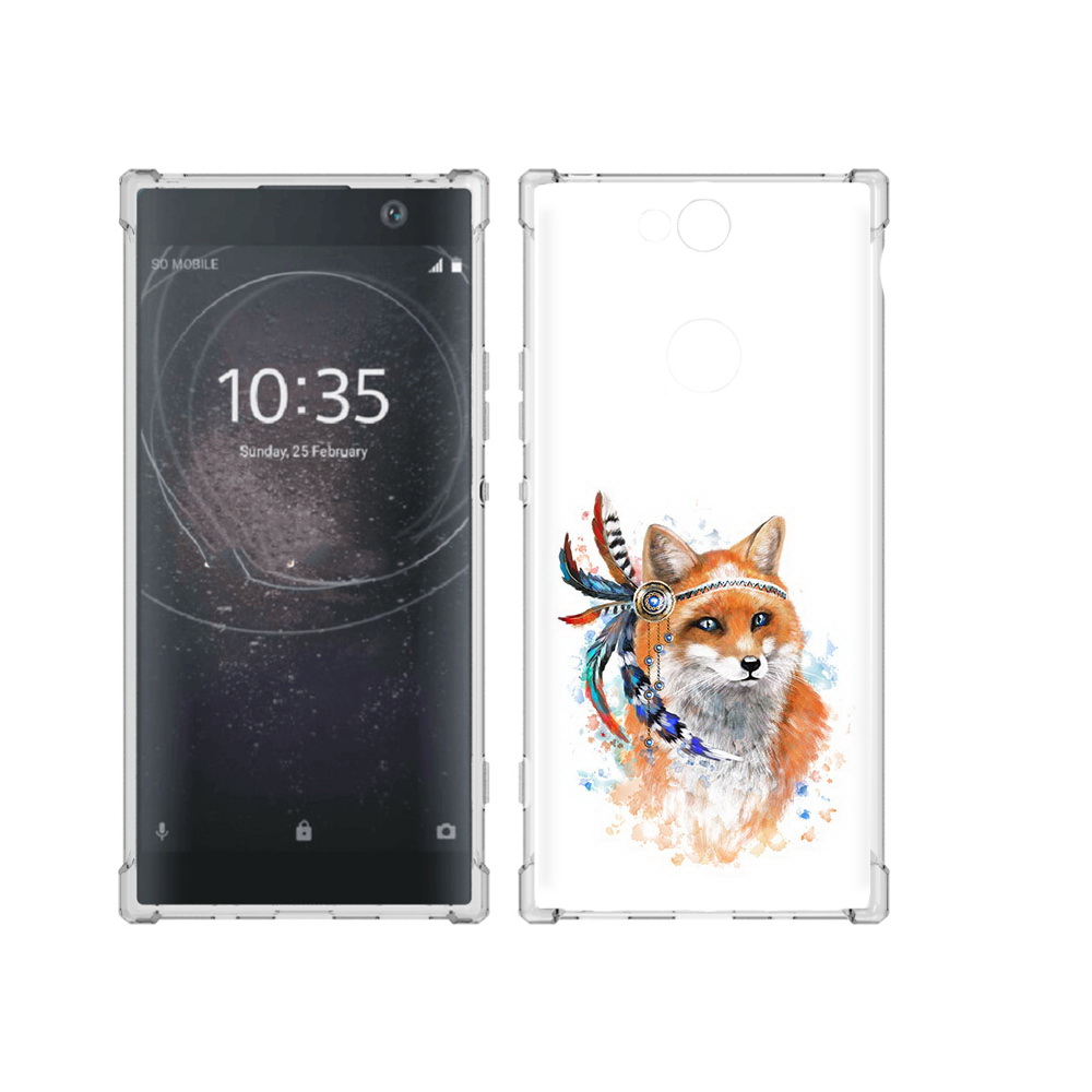 

Чехол MyPads Tocco для Sony Xperia XA2 Plus инду лиса, Прозрачный, Tocco