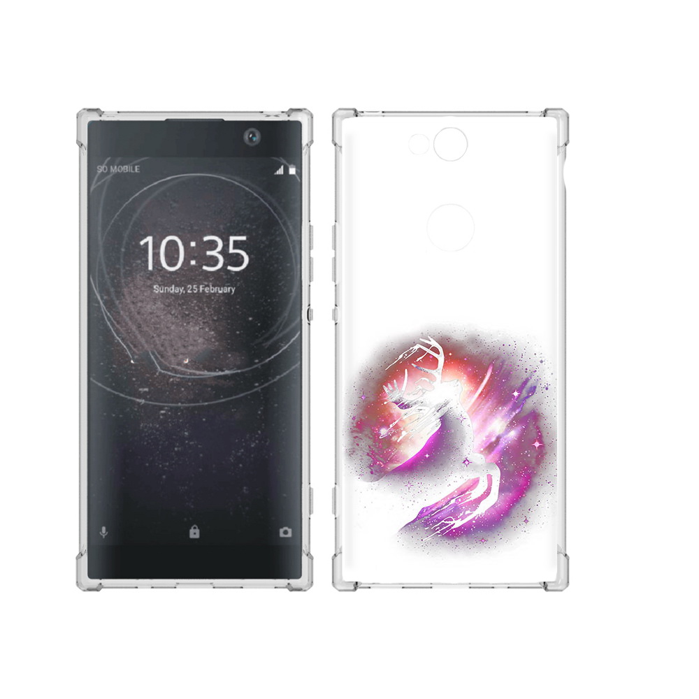 

Чехол MyPads Tocco для Sony Xperia XA2 Plus звездный олень, Прозрачный, Tocco