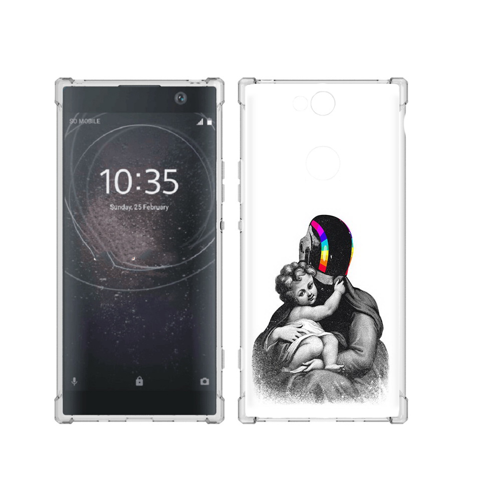 

Чехол MyPads Tocco для Sony Xperia XA2 Plus защитник в шлеме, Прозрачный, Tocco