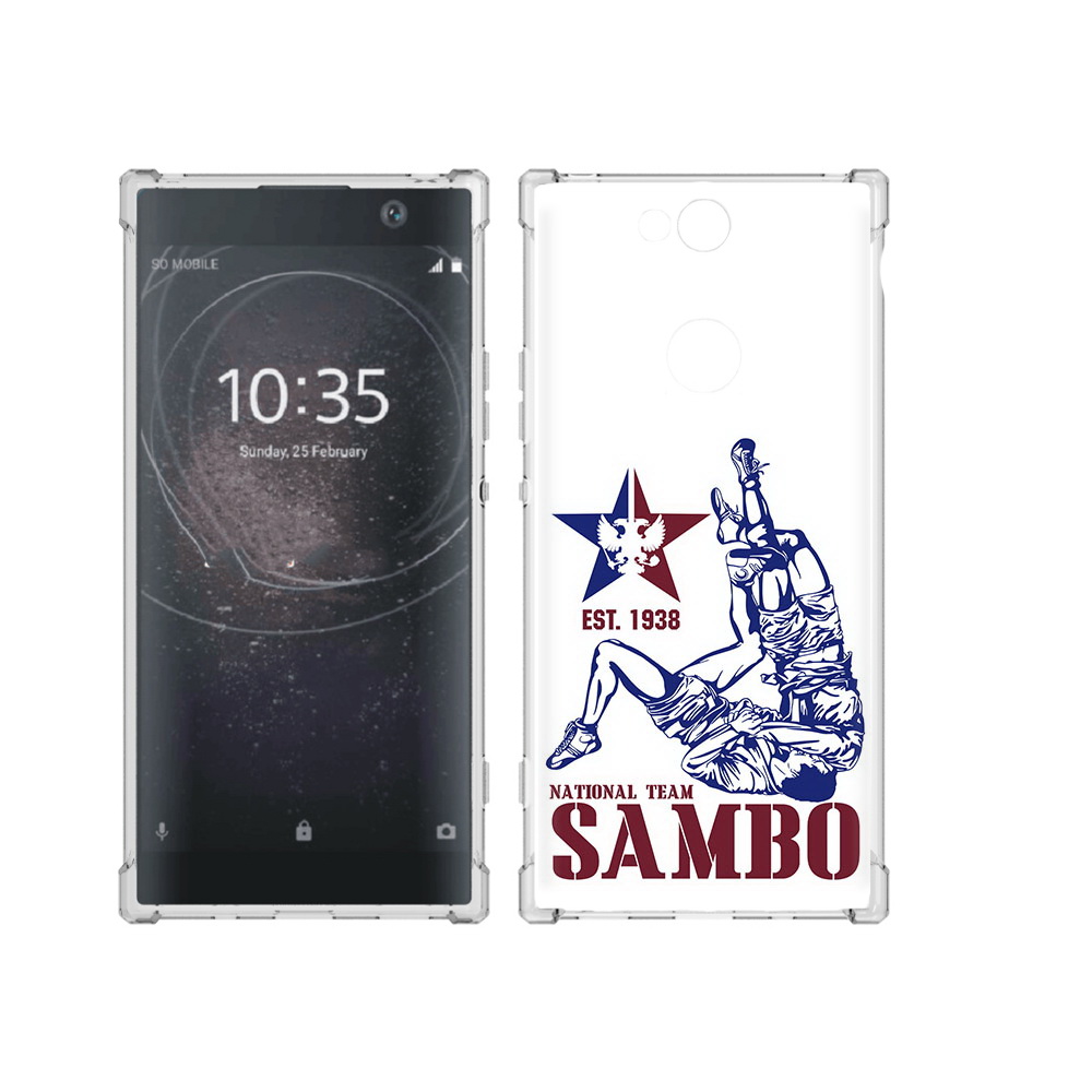 

Чехол MyPads Tocco для Sony Xperia XA2 Plus единоборства самбо, Прозрачный, Tocco