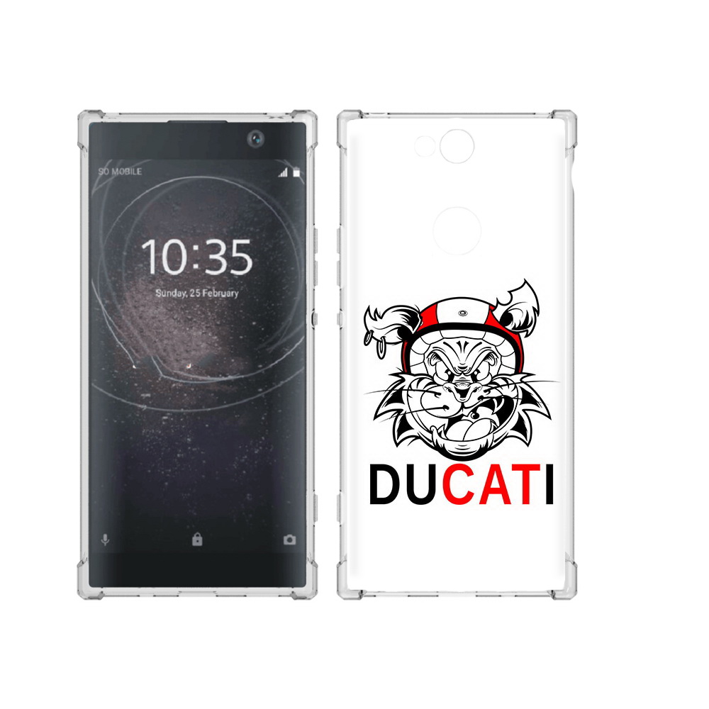 

Чехол MyPads Tocco для Sony Xperia XA2 Plus дукати, Прозрачный, Tocco